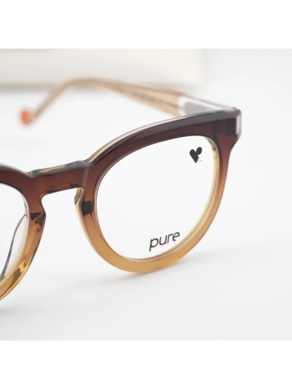 Pure P-7008 N 208 Square Eyeglasses 49mm – Tiramisu Ombre